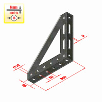 Rohový úhelník 300×50 – příslušenství pro 3D svařovací stoly S16